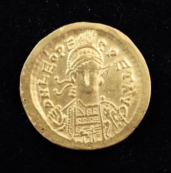 A gold AV Solidus, Leo I (457-474AD),